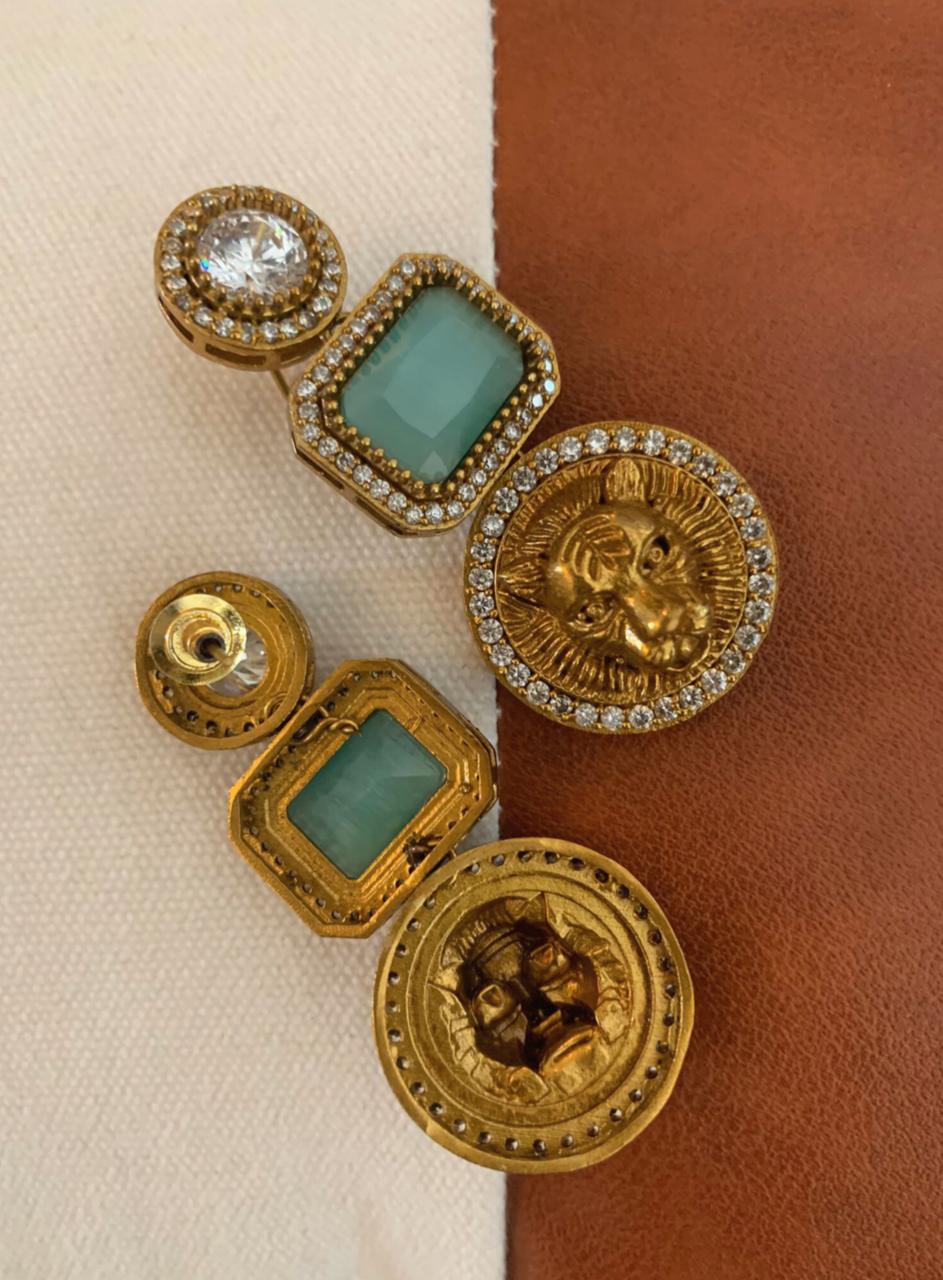Sabyasachi Inspired Drop Earring (Lion)