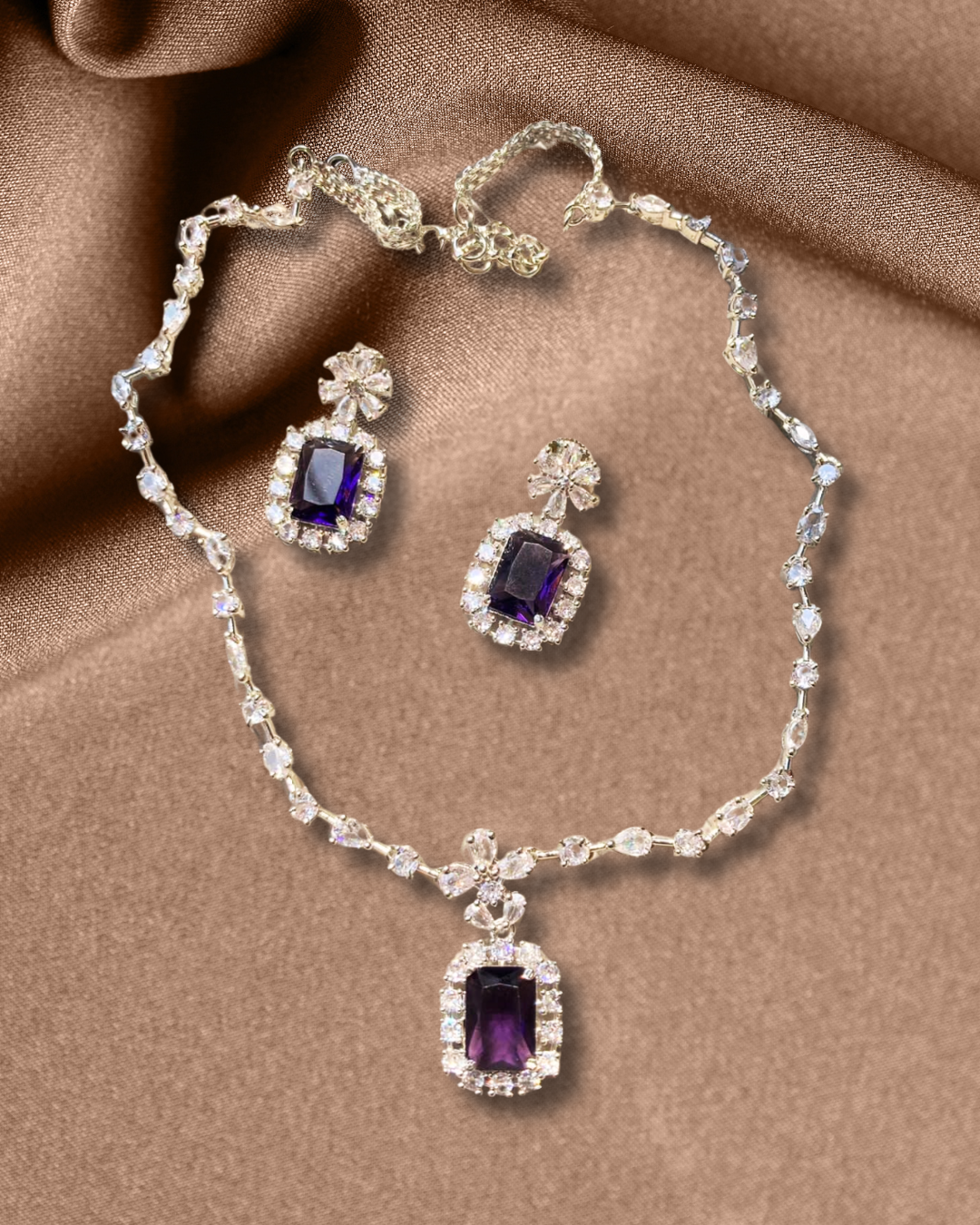 Melody American Diamond Necklace Set