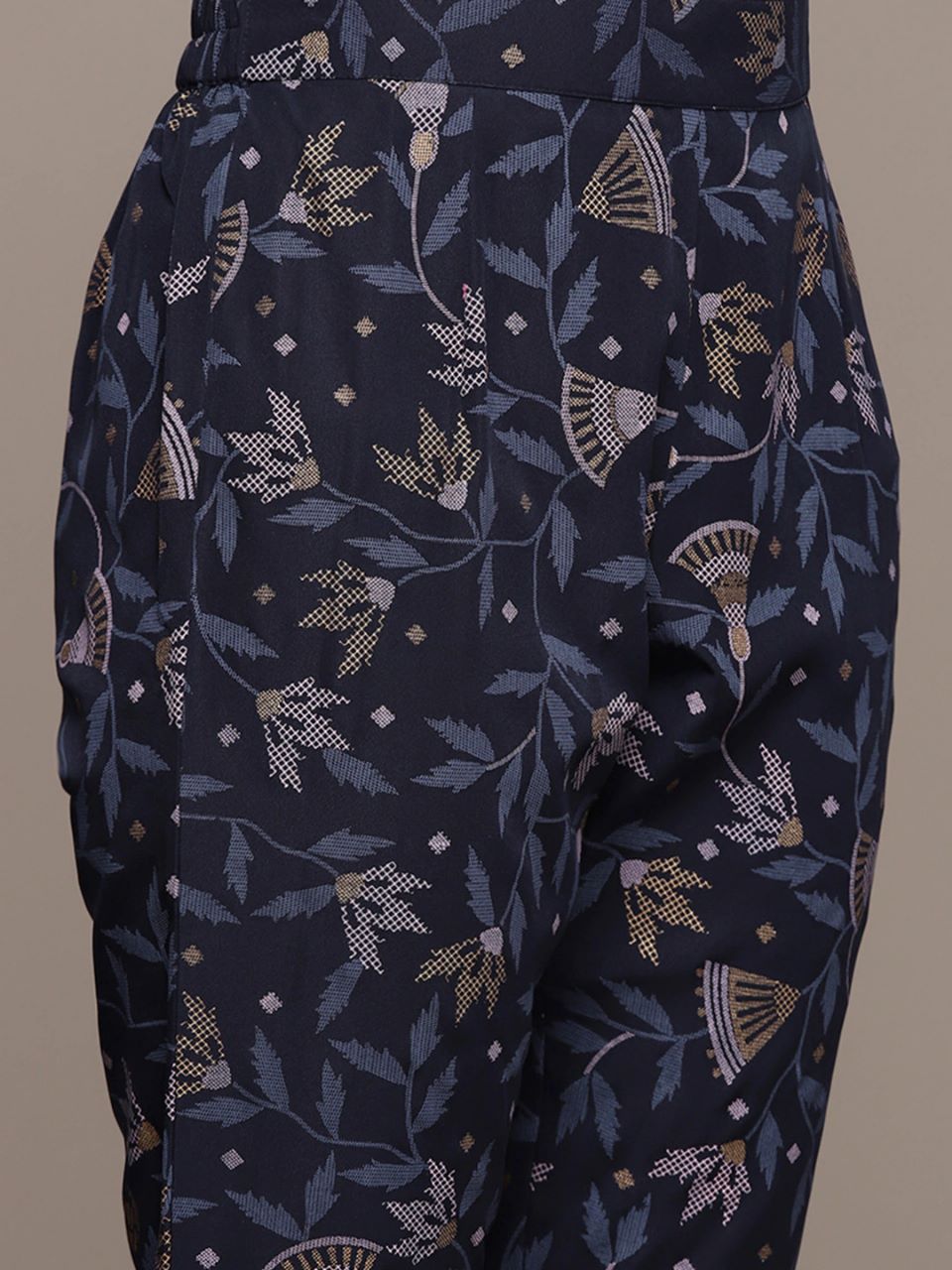 Black Printed & Straight Pant Co-Ord Set