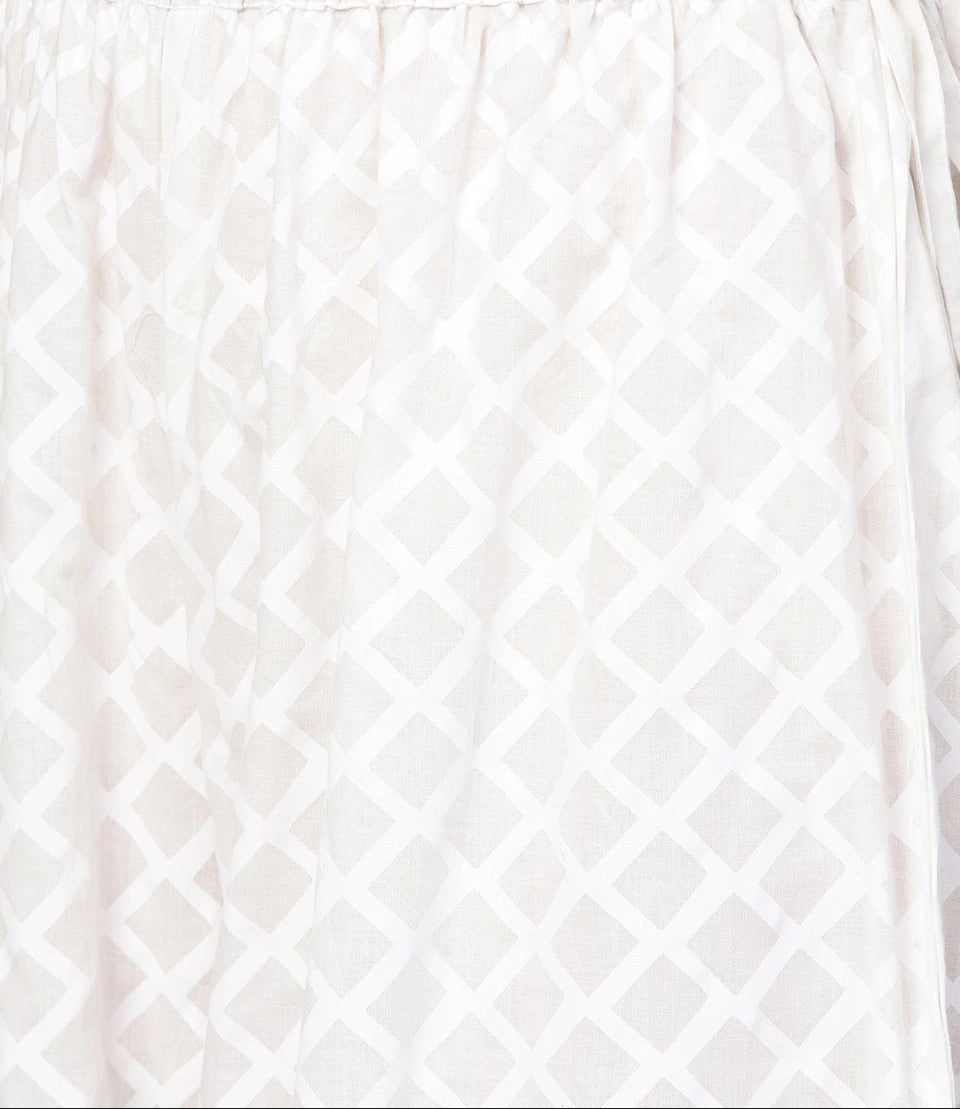 Pastel Pink Tunic & White Flared pant Co-Ord Set