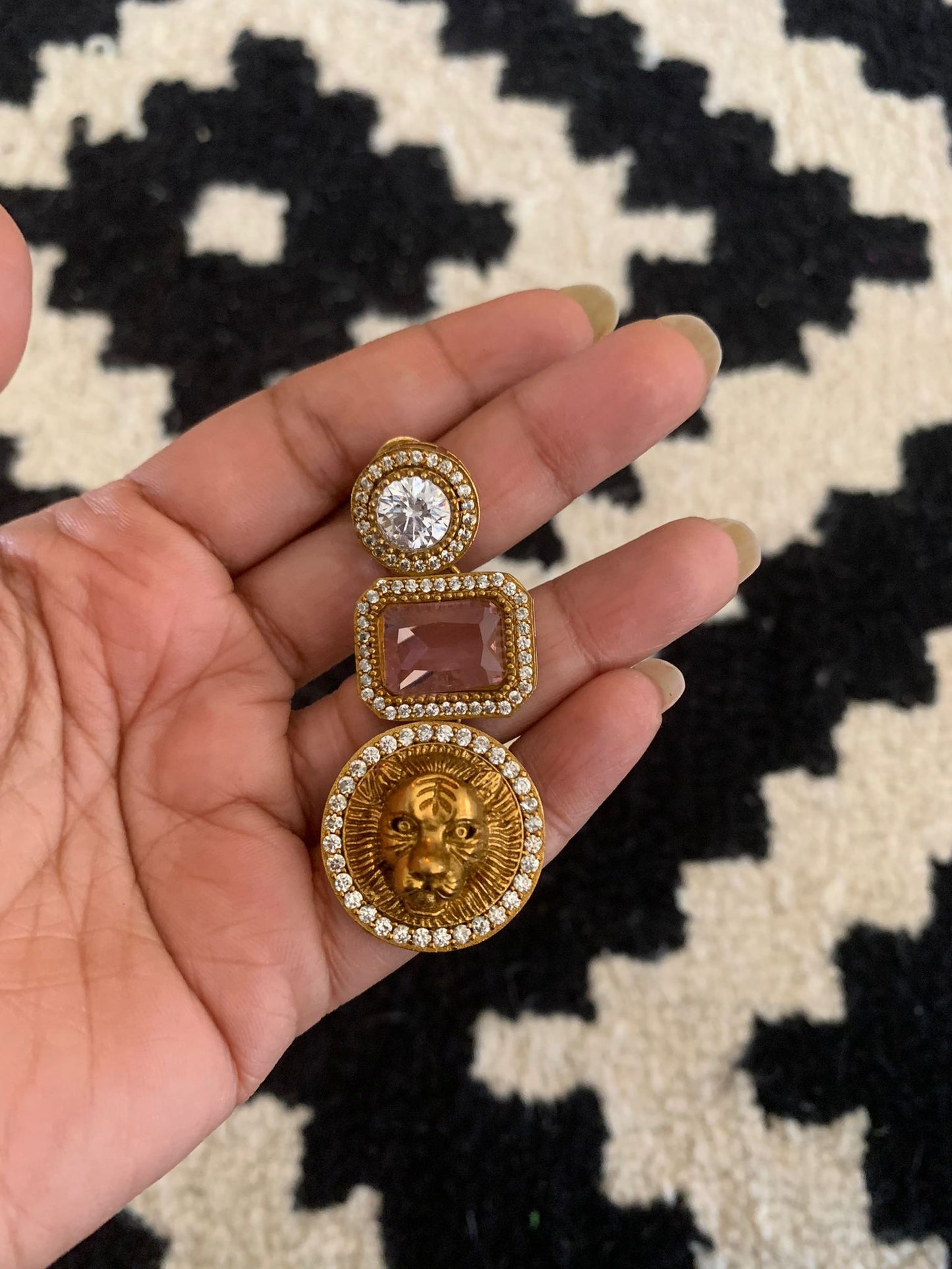 Sabyasachi Inspired Drop Earring (Lion)