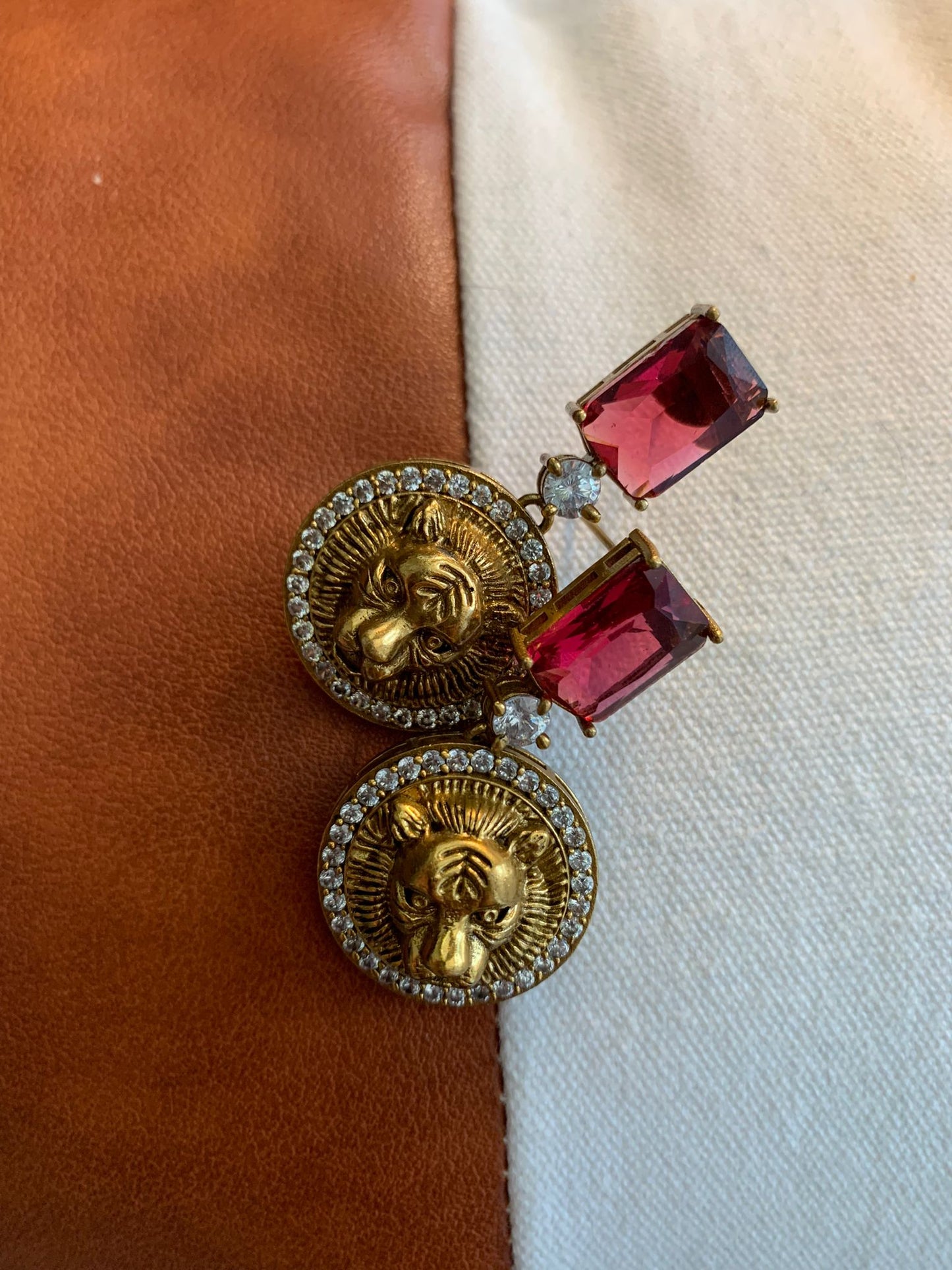 Sabyasachi Inspired Lion Head Drop Earring