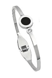 White Enamel Inlay Roman Numeral Bracelet