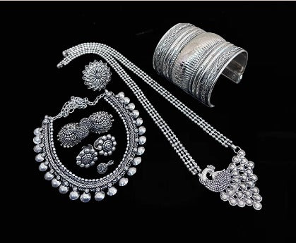 Peacock Oxidized Set