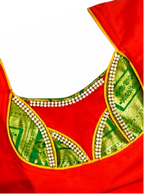 Girls Embellished Thread Work Ready to Wear Lehenga & Blouse