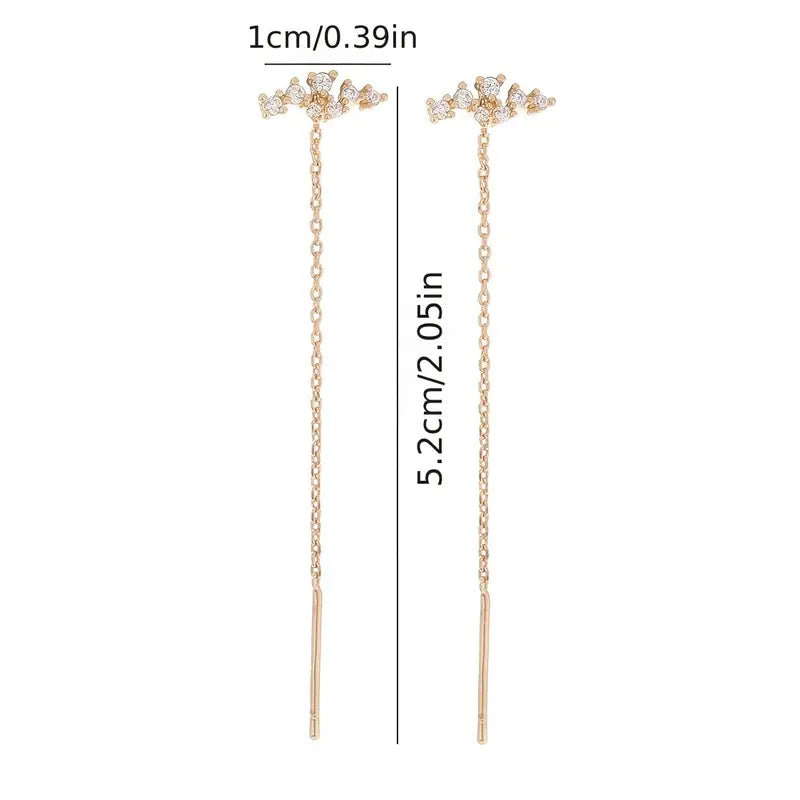 14K Gold Plated Threader Earrings