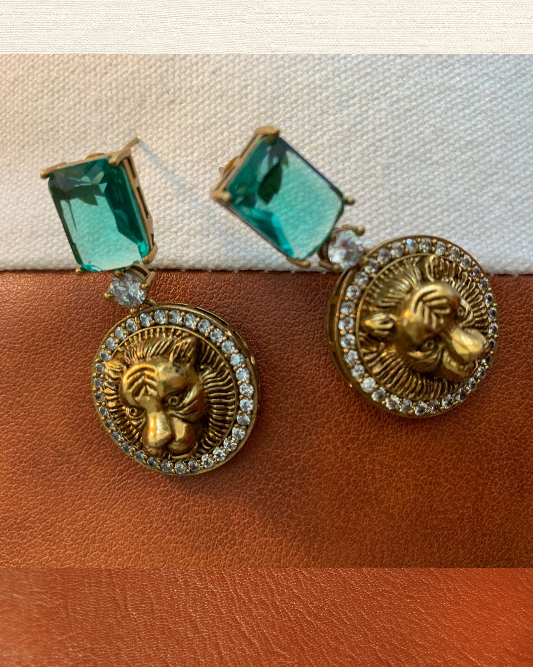 Sabyasachi Inspired Lion Head Drop Earring