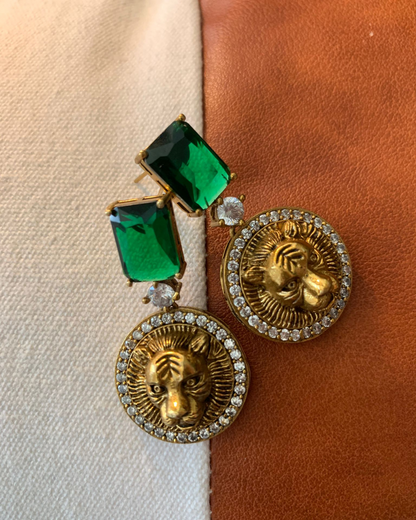 Sabyasachi Inspired Lion Head Drop Earring