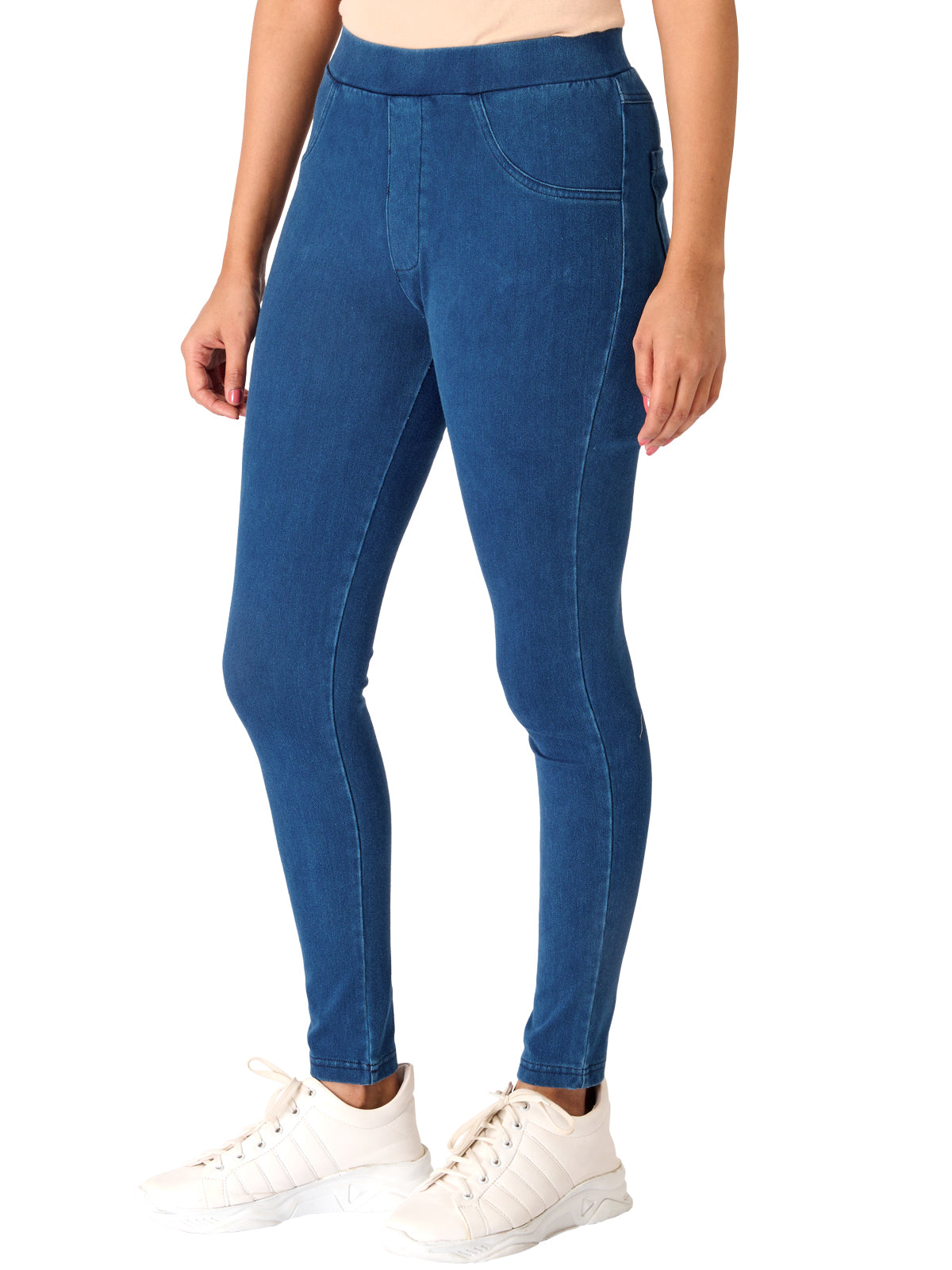 Jeggings - Solid Indigo Blue