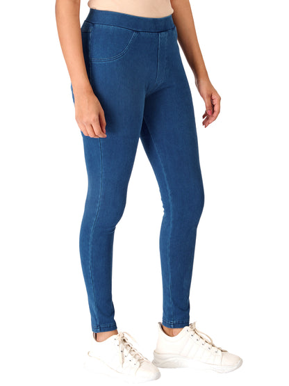 Jeggings - Solid Indigo Blue