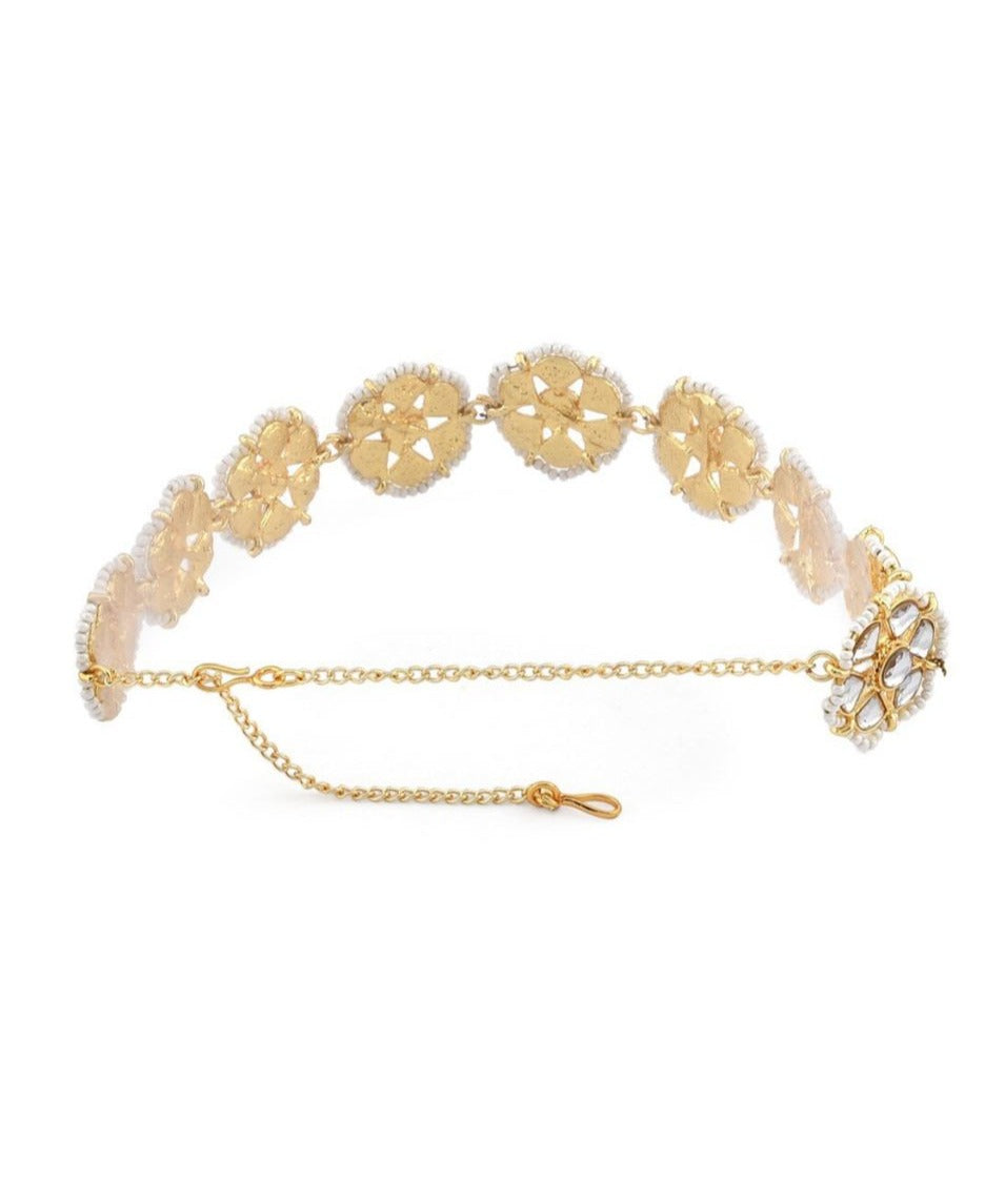 Kundan And Pearl Headband