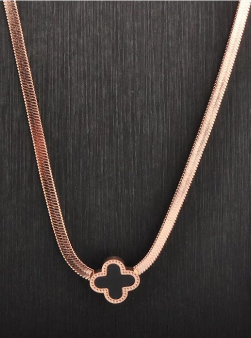 Flower Shape Stainless Steel Necklace