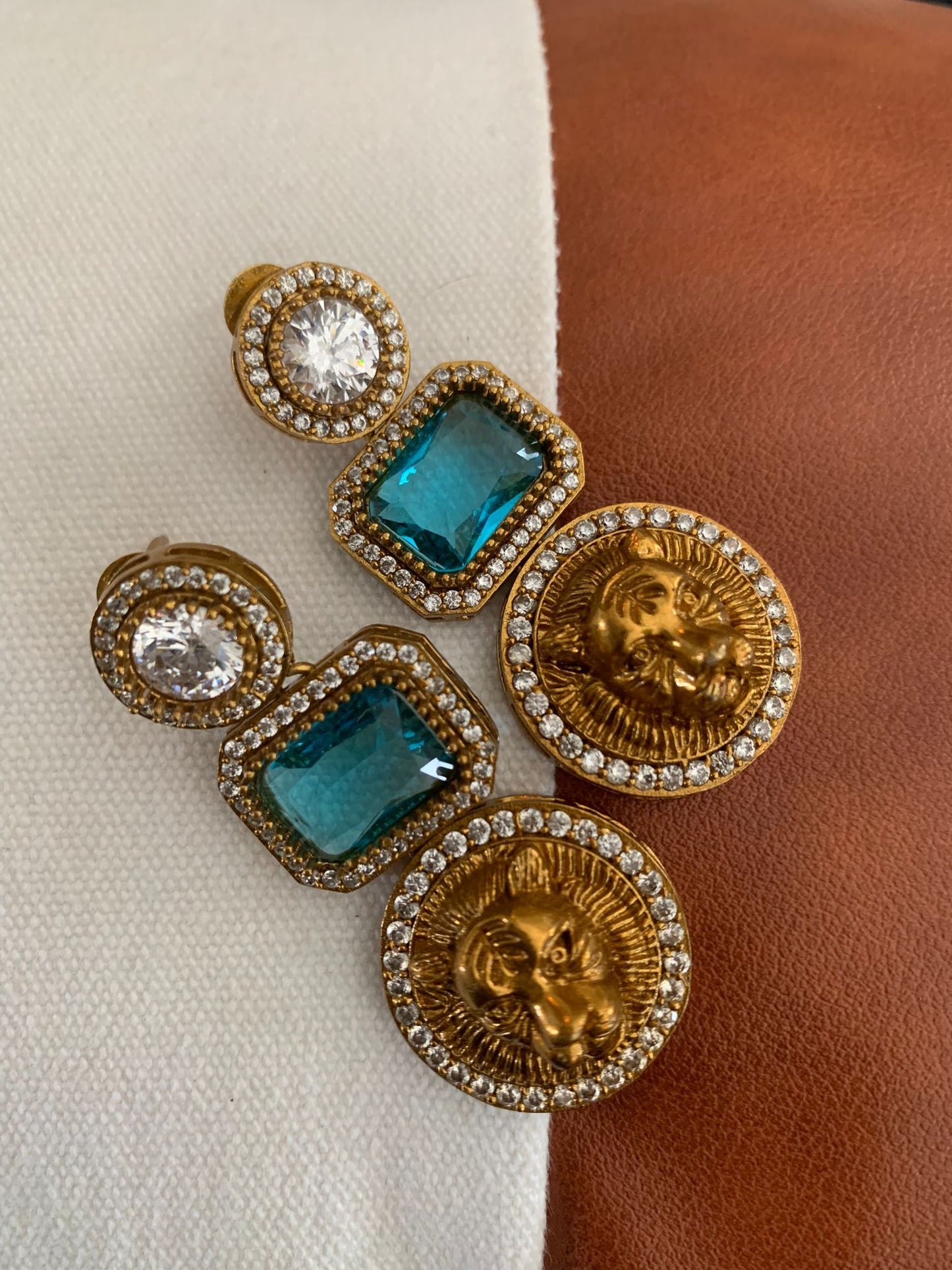 Sabyasachi Inspired Drop Earring (Lion)