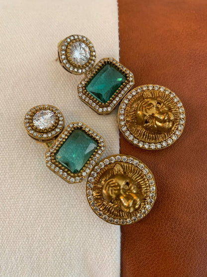 Sabyasachi Inspired Drop Earring (Lion)