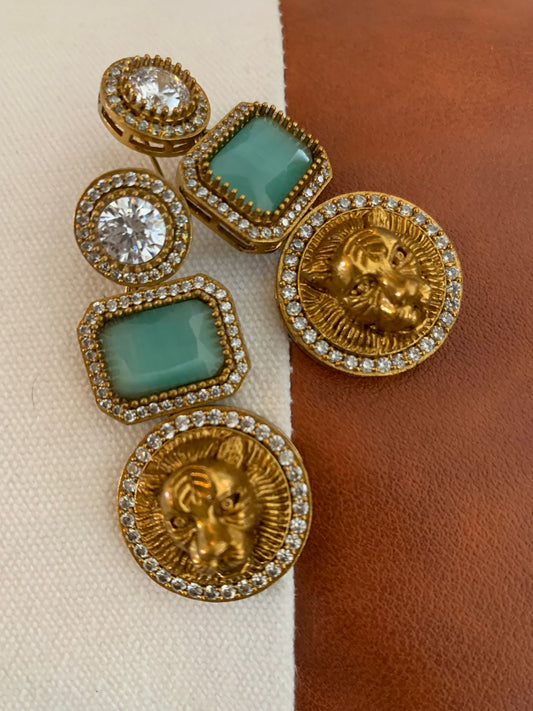 Sabyasachi Inspired Drop Earring (Lion)