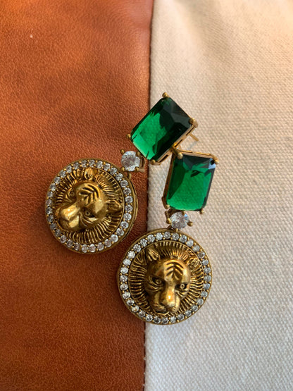 Sabyasachi Inspired Lion Head Drop Earring