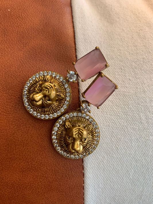 Sabyasachi Inspired Lion Head Drop Earring