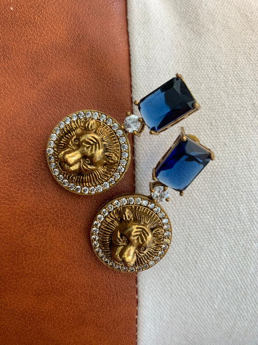 Sabyasachi Inspired Lion Head Drop Earring