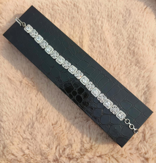 Silver Cubic Zirconia Bracelet