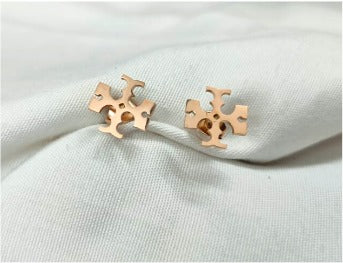 Designer-Inspired Rose gold Stud.