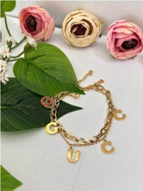 Designer-Inspired Gold-Plated Bracelet.