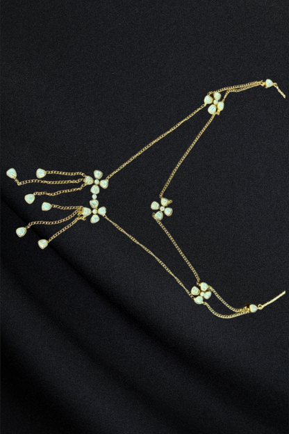 Double Layered Gold & Pearl Set