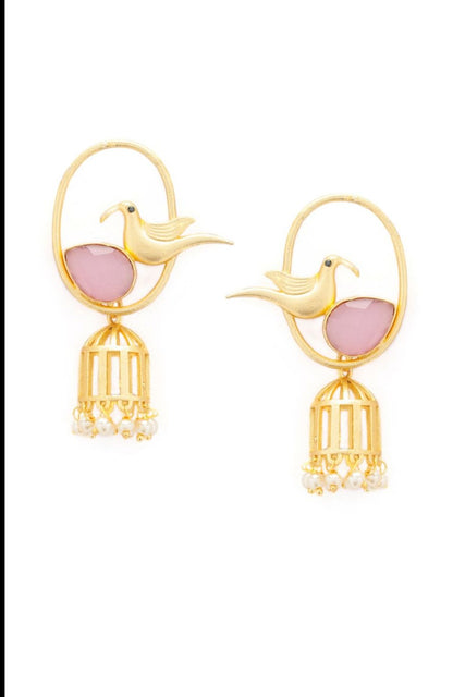 Bird Of Paradise Jumka Goldplated