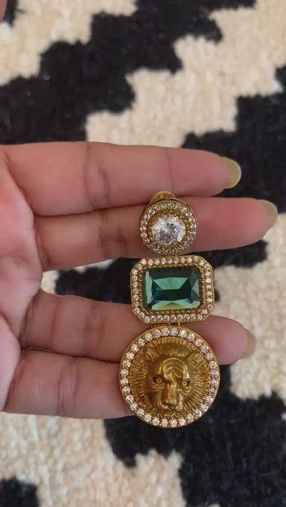 Sabyasachi Inspired Drop Earring (Lion)